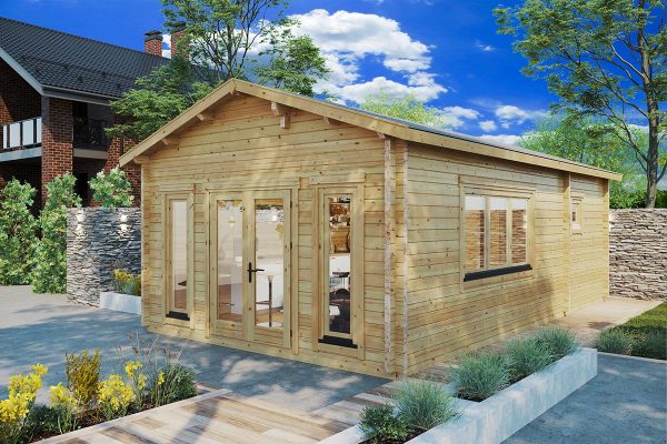 chalet en bois en kit habitable pas cher