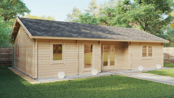 chalet en bois habitable 80m2