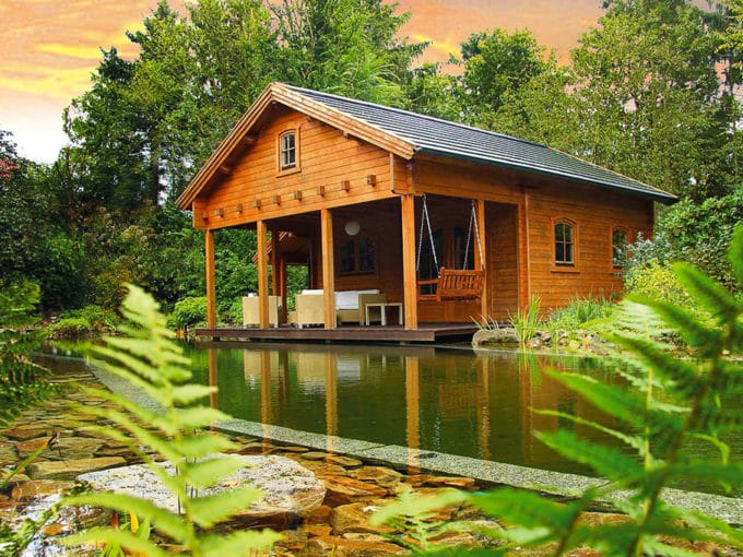 chalet en bois habitable 90m2