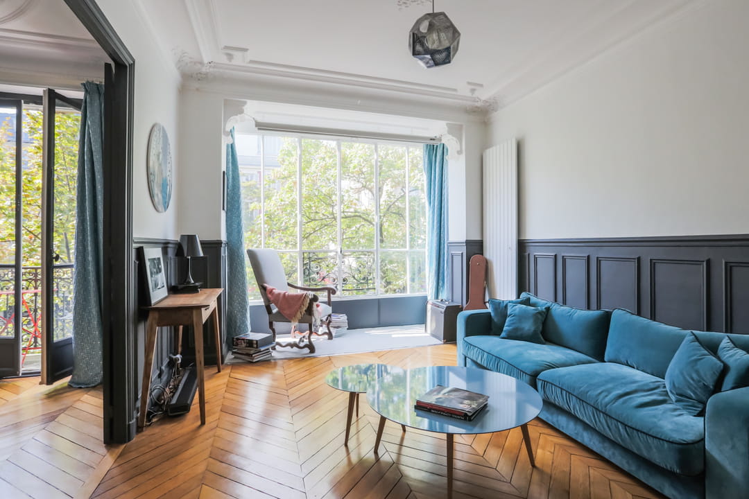 interieur haussmannien contemporain